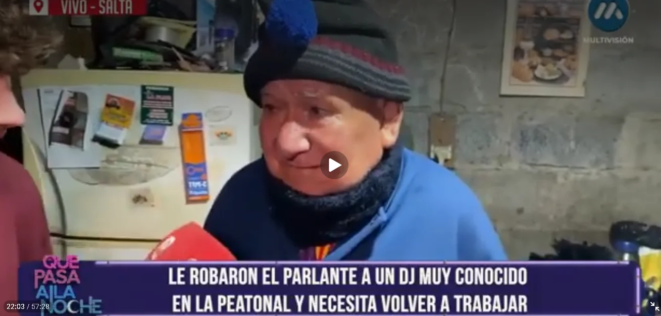 Le robaron el parlante al ''DJ callejero_ más querido de Salta_ ''Me lo arrebataron'' - Que Pasa Salta - Google Chrome 29_10_2026 17_08_56