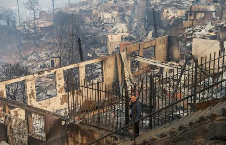 noticia 5 incendios chile